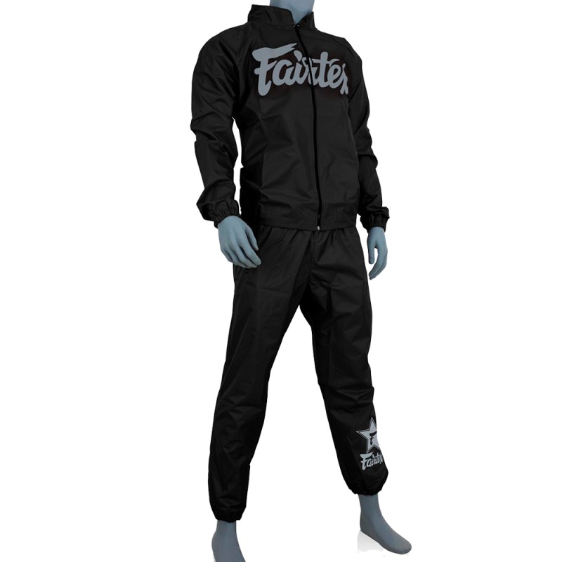 Fairtex VS3 Костюм Cауна Сгонка "Vinyl Sweat Suit" Черно-Серая