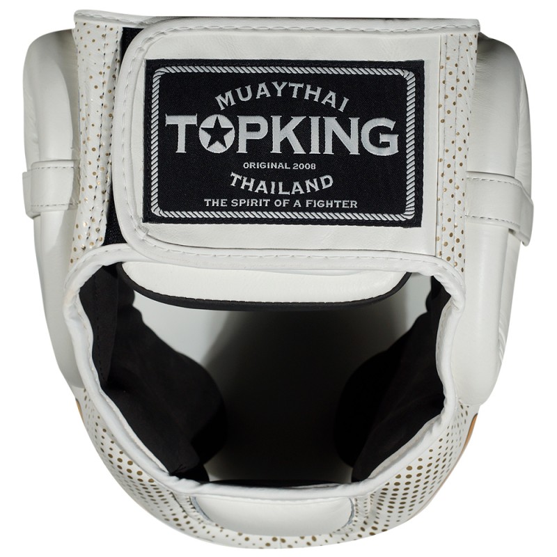 Top King TKHGKN-01 Боксерский Шлем Тайский Бокс "Kanok" Белый