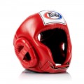 Fairtex HG6 Боксерский Шлем Тайский Бокс Закрытая Макушка "Competition" Красный или Синий