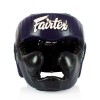 Fairtex HG13 Боксерский Шлем Тайский Бокс "Diagonal Vision Sparring" Черно-Синий