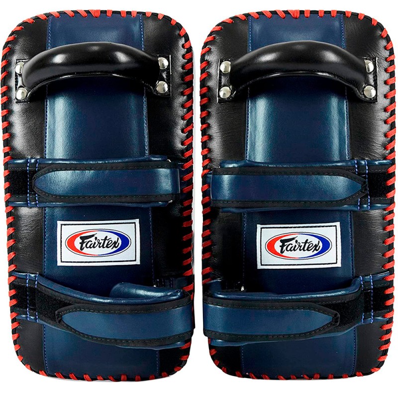 Fairtex KPLC2 Пады Тайский Бокс "Standart Curved Kick Pads" Черно-Белый
