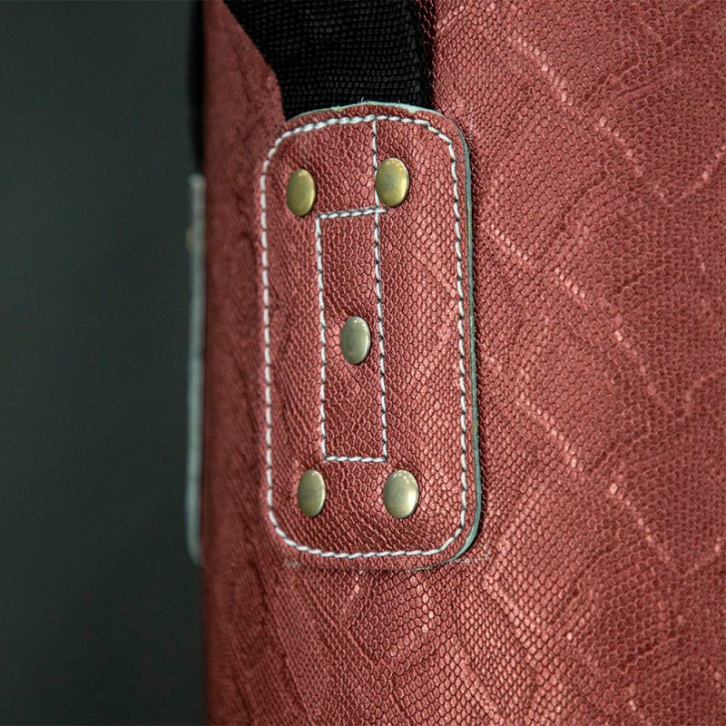 Fairtex HB6PY Мешок Боксерский Тайский Банан "Muay Thai Banana Bag Python Print” Красно-Золотой
