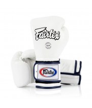 Fairtex BGV9 Боксерские Перчатки Мексиканский Стиль "Heavy Hitter's" Белые