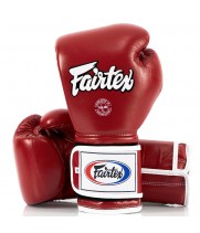 Fairtex BGV9 Боксерские Перчатки Мексиканский Стиль "Heavy Hitter's" Красные