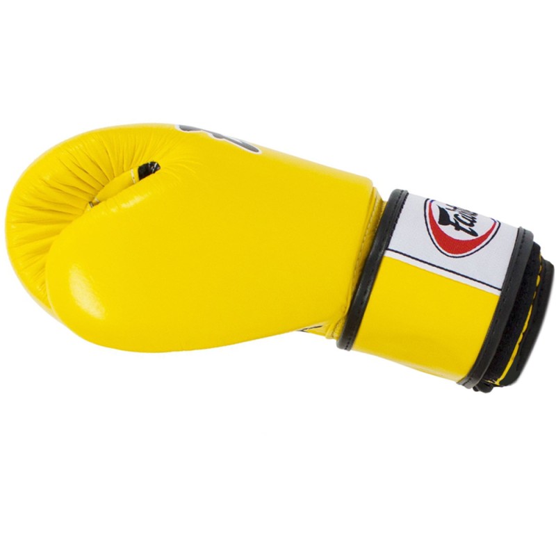 Fairtex BGV1-BR "Breathable" Боксерские Перчатки c Сеткой Желтые