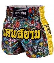 Top King TKTBS-225 Шорты Тайский Бокс Желтая Вставка