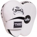 Top King TKFMS Лапы Боксерские Тайский Бокс Гнутые Белые