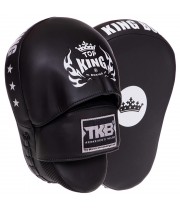 Top King TKFMS Лапы Боксерские Тайский Бокс Гнутые Черные