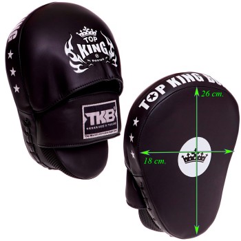 Top King TKFMS Лапы Боксерские Тайский Бокс Гнутые Черные