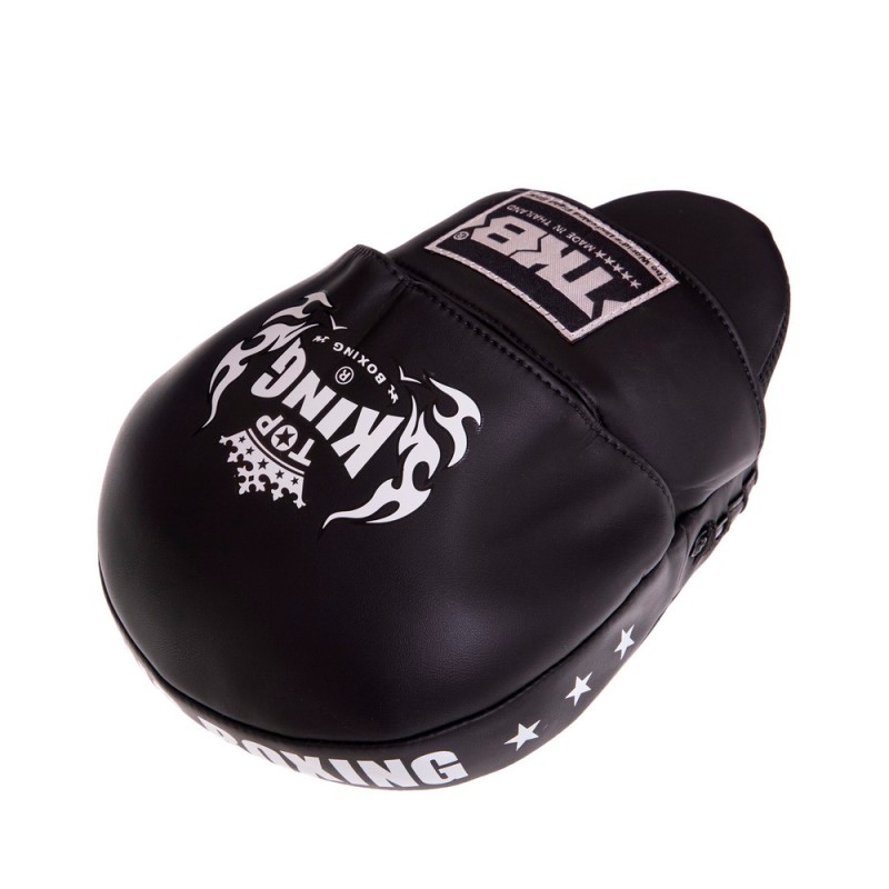 Top King TKFMS Лапы Боксерские Тайский Бокс Гнутые Черные