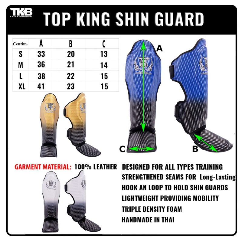 Top King TKSGSS-01 Защита Голени Тайский Бокс "Super Star" Серебряный