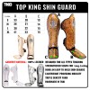 Top King TKSGSS-02 Защита Голени Тайский Бокс "Super Snake" Серебро (Черное)