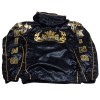 Top King TKTRS-006 Тренировочный Костюм Тайский бокс Черный с Золотом	