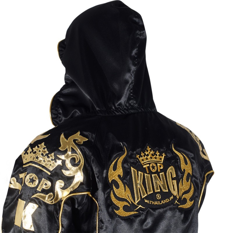 Top King TKTRS-006 Тренировочный Костюм Тайский бокс Черный с Золотом	