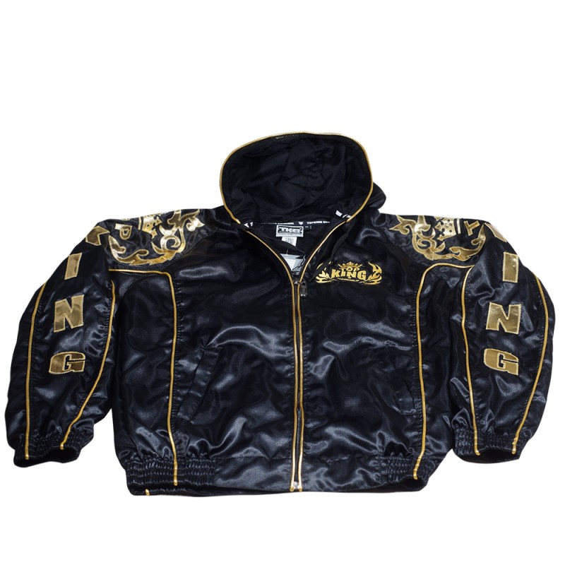 Top King TKTRS-006 Тренировочный Костюм Тайский бокс Черный с Золотом	