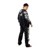 Top King TKTRS-005 Тренировочный Костюм Тайский бокс Черный с Серебром	