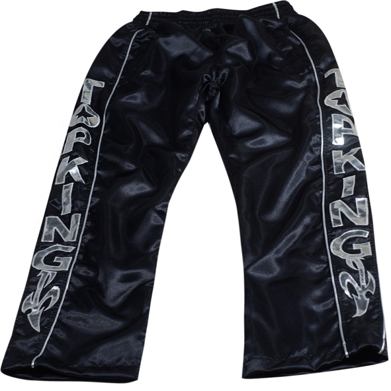Top King TKTRS-005 Тренировочный Костюм Тайский бокс Черный с Серебром	