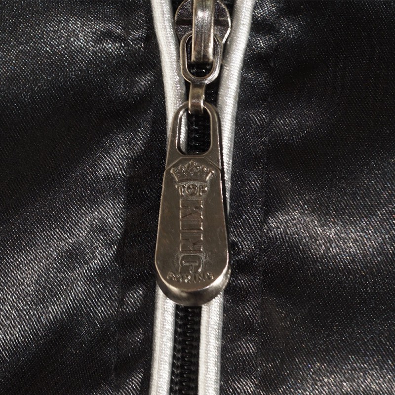 Top King TKTRS-005 Тренировочный Костюм Тайский бокс Черный с Серебром	