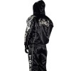 Top King TKTRS-005 Тренировочный Костюм Тайский бокс Черный с Серебром	