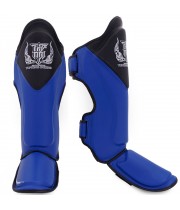 Top King Blend-01 Защита Голени Тайский Бокс Сине-Черный