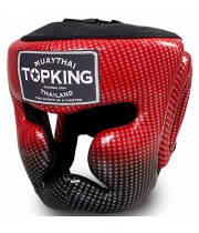 Top King TKHGSS-01 Боксерский Шлем Тайский Бокс "Super Star" Красный