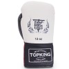 Top King "Competition Official" Боксерские Перчатки Тайский Бокс Бело-Красно-Черные
