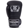 Top King "Super" Боксерские Перчатки Тайский Бокс Черно-Белые