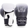 Top King "Super Star" Боксерские Перчатки Тайский Бокс с Сеткой Серебро