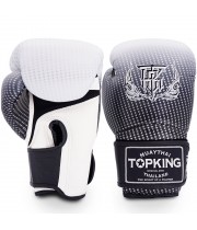 Top King "Super Star" Боксерские Перчатки Тайский Бокс с Сеткой Серебро