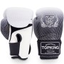 Top King "Super Star" Боксерские Перчатки Тайский Бокс с Сеткой Серебро