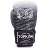 Top King "Super Star" Боксерские Перчатки Тайский Бокс с Сеткой Серебро