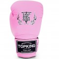 Top King "Super" Боксерские Перчатки Тайский Бокс Розовые