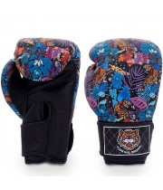 Top King "Wild Tiger" Боксерские Перчатки Тайский Бокс Black