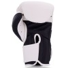 Top King "Blend-02" Боксерские Перчатки Тайский Бокс Черные с Белым