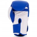 Top King "Blend-02" Боксерские Перчатки Тайский Бокс Белые с Синим