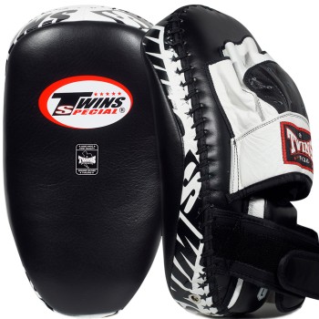 Twins Special PML23 Тайские Лапы-Пады Гибрид "Hybrid Focus Mitts" Тайский Бокс Черно-Белые