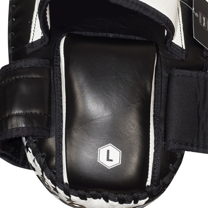 Twins Special PML23 Тайские Лапы-Пады Гибрид "Hybrid Focus Mitts" Тайский Бокс Черно-Белые