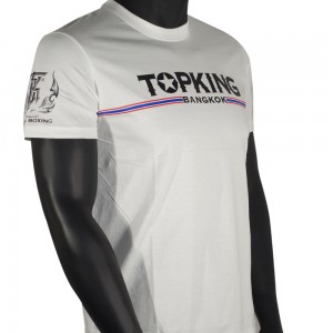 TOP KING ФУТБОЛКА ХЛОПОК TKB THE SPIRIT OF FIGHTER WHITE