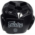 Fairtex HG3 Боксерский Шлем Тайский Бокс "Full Coverage Style" Черный