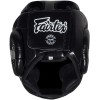 Fairtex HG13 Боксерский Шлем Тайский Бокс Закрытая Макушка "Diagonal Vision Sparring" Черный