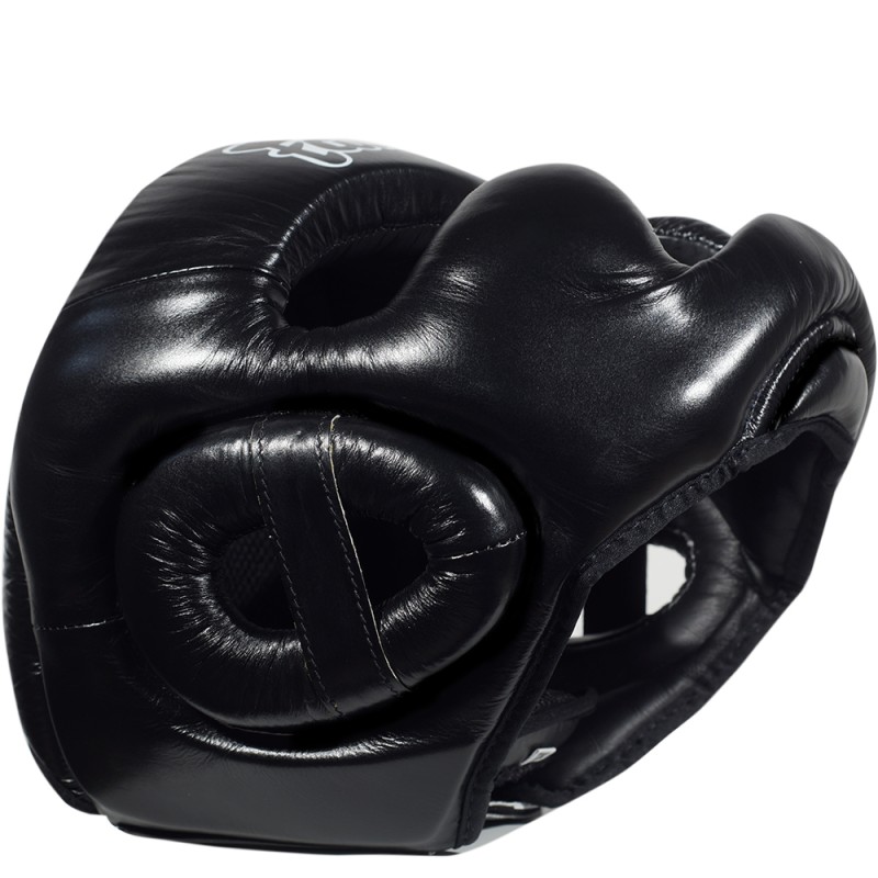 Fairtex HG13 Боксерский Шлем Тайский Бокс Закрытая Макушка "Diagonal Vision Sparring" Черный