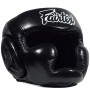 Fairtex HG13 Боксерский Шлем Тайский Бокс Открытая Макушка "Diagonal Vision Sparring" Черный