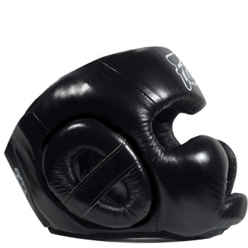 Fairtex HG13 Боксерский Шлем Тайский Бокс Открытая Макушка "Diagonal Vision Sparring" Черный