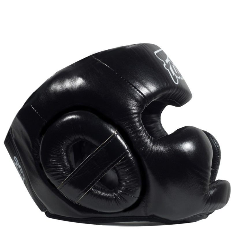Fairtex HG13 Боксерский Шлем Тайский Бокс Открытая Макушка "Diagonal Vision Sparring" Черный