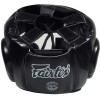 Fairtex HG13 Боксерский Шлем Тайский Бокс Открытая Макушка "Diagonal Vision Sparring" Черный