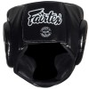 Fairtex HG13 Боксерский Шлем Тайский Бокс Открытая Макушка "Diagonal Vision Sparring" Черный