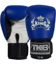 Top King "Ultimate" Боксерские Перчатки Тайский Бокс Сине-Белые
