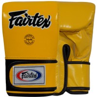 Fairtex TGT7 Снарядные Перчатки Закрытый Большой Палец Желтые