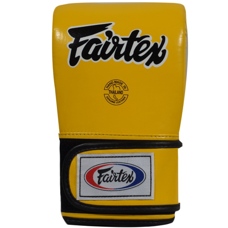 Fairtex TGT7 Снарядные Перчатки Закрытый Большой Палец Желтые