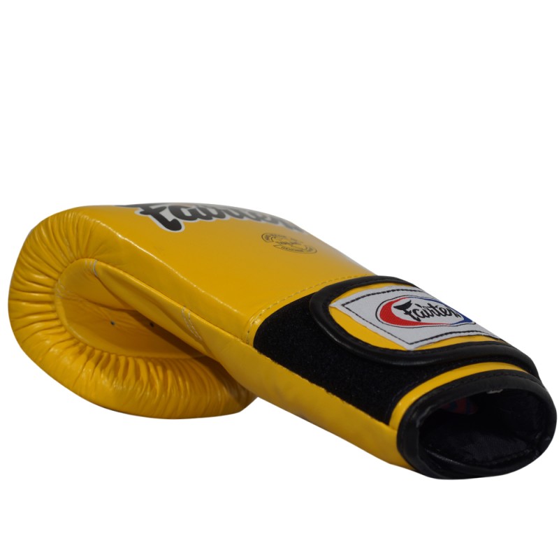 Fairtex TGT7 Снарядные Перчатки Закрытый Большой Палец Желтые